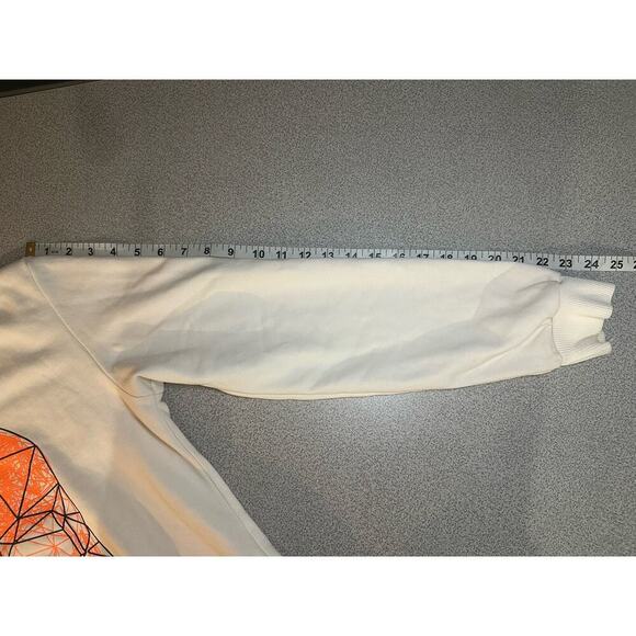 Philipp Plein‎ Sz XXL Skull Pullover Sweatshirt Cream Orange Designer Streetwear - Picture 13 of 14